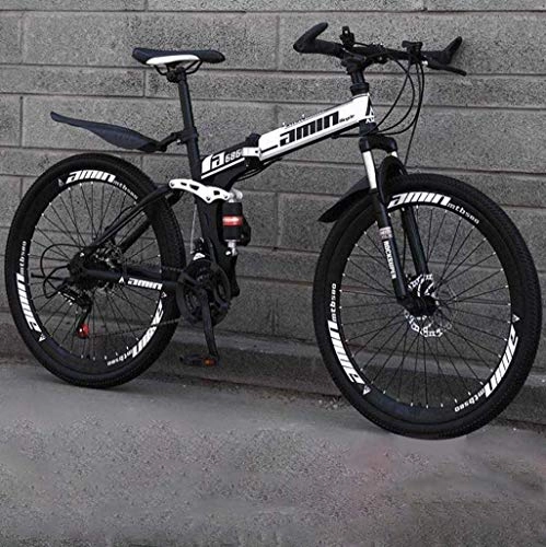 Folding Bike : MYPNB Bike 26 Inch Bicycle Bikes High-Carbon Steel Softtail Bicycle Lightweight Folding Bicycle With Adjustable Seat Double Disc Brake Spring Fork 5-25 (Color : A1, Size : 30 speed)
