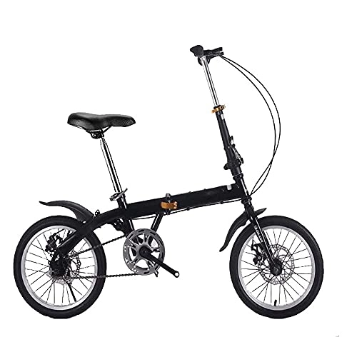Folding Bike : N / E 14 / 16 / 20 inch Folding Bicycles, Lightweight Alloy Folding City Bike Bicycle, With Adjustable Handlebar, Saddle, Dual Disc Brakes, Single-Speed, for Adults Men Women Kids Children
