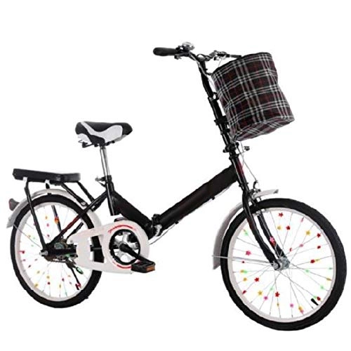 Folding Bike : Nanxi Folding Bike For Adults, folding Bicycle Light Portable Mountain Bike 16 / 20 Inch Folding Bicycle, Portable Children Bicycle With Adjustable Seat，comfortable Girls Bicycle
