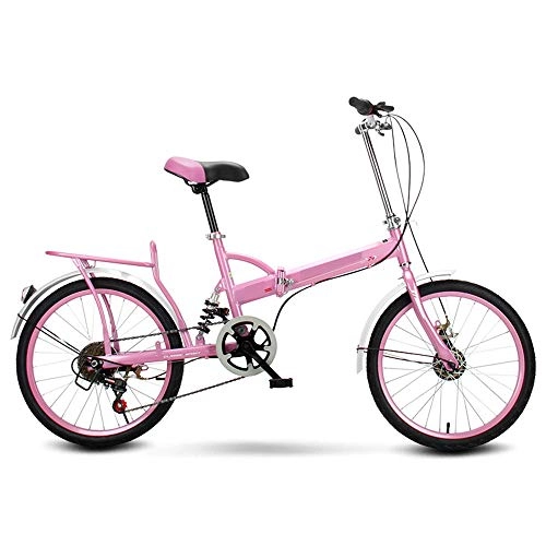 Folding Bike : NBWE Folding Bicycle Adult Men and Women Portable Commuter Shift Bicycle Activity Car 20 Inch Commuter bicycle