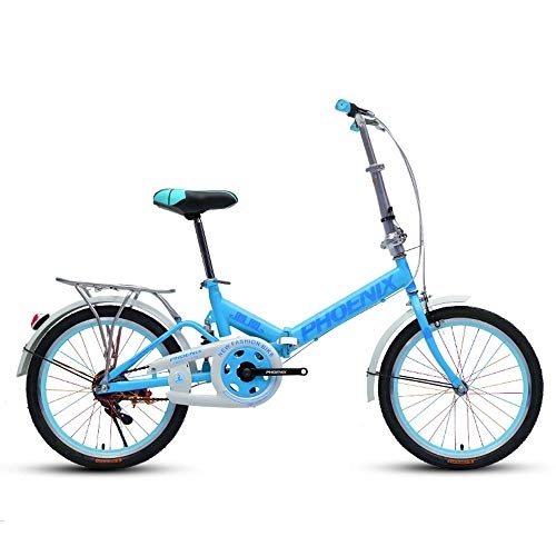 Folding Bike : NBWE Folding Bicycle Ultra Light Portable Single Speed Off-Road Travel Adult Bicycle Adult 20 Inch Commuter bicycle