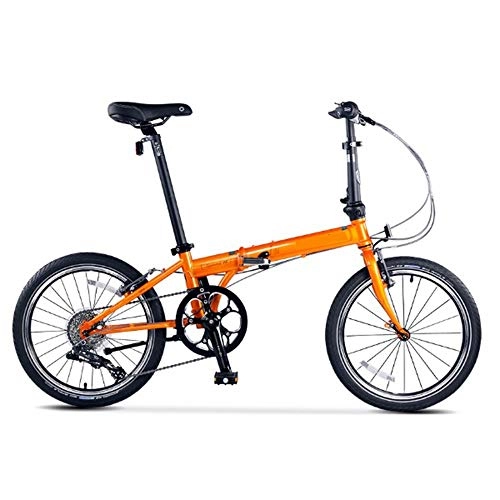 Folding Bike : NBWE Folding Bicycle V Brake Suitable for Adult Students Leisure Bicycle 20 Inch 8 Speed Off-Road Cycling