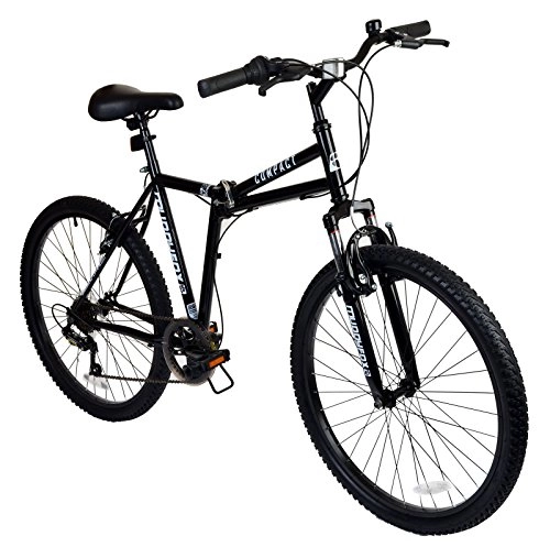 Folding Bike : New Mens / Gents Black Big Foot Compact Muddyfox Folding Bikes - Black -