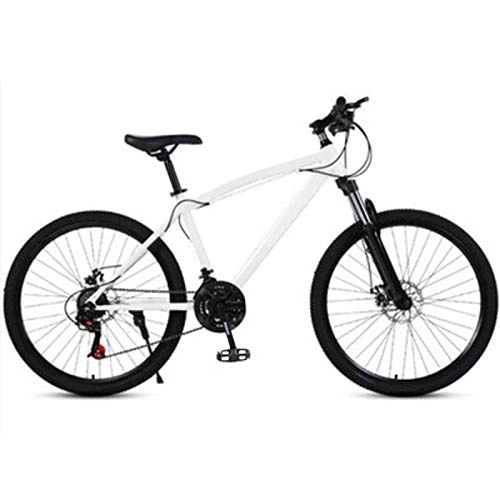 Folding Bike : NIUYU Mountain Bike, 24 Speed Suspension Bike Dual Disc Brake MTB Bicycle for Student Teens Urban Commuter Unisex-A-26inch