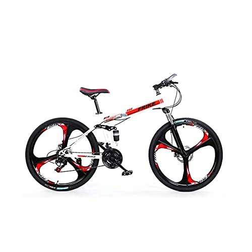 Folding Bike : NoMI Adult MTB Folding Bikes Ultralight Bicycle Maleand Children And Female Adult Students Dual Disc Brake Hard High Carbon Streamline Frame Bicycles 26" 21speed, A