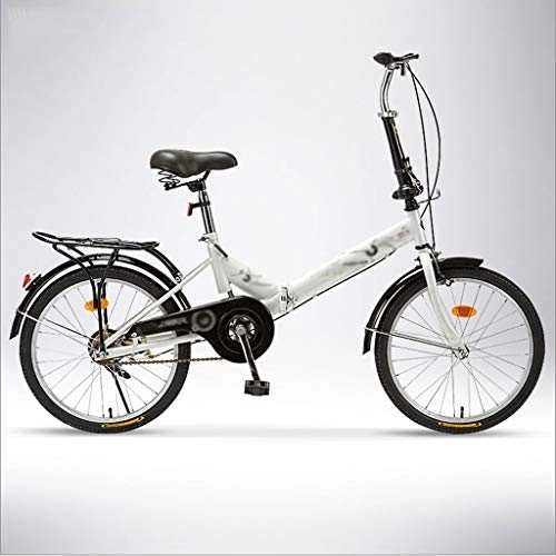 Folding Bike : NYKK Cruiser Bikes Ultra-light Adult Portable Folding Bicycle Small Speed Bicycle Comfort Bikes (Color : E)