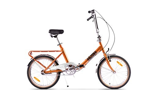 Folding Bike : P-Bike Bicycle Foldable 3-Speed Hub, copper