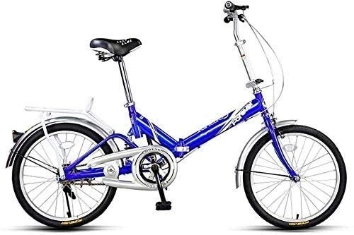 Folding Bike : PARTAS Travel Convenience Commute - Folding Bicycle Adult Lightweight Portable 20 Inch Folding Bike Foldable Bikes Folding Single-Speed Bicycle, Suitable for Advanced Riders and Beginners (Color : 1)