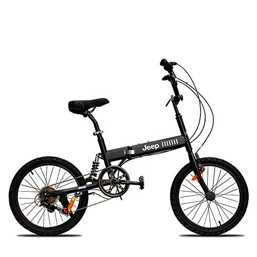 Folding Bike : PengYuCheng Foldable mountain bike, easy to carry, placed in the trunk, shifting, 20", steel frame double disc brakes, spoke wheels, wheel set double suspension, off-road bike