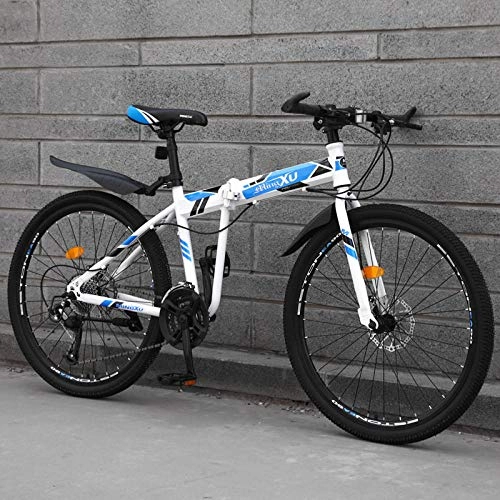 Folding Bike : PengYuCheng Folding mountain bike 24 speed sports car adult off-road vehicle road racing male and female students youth bicycle q18