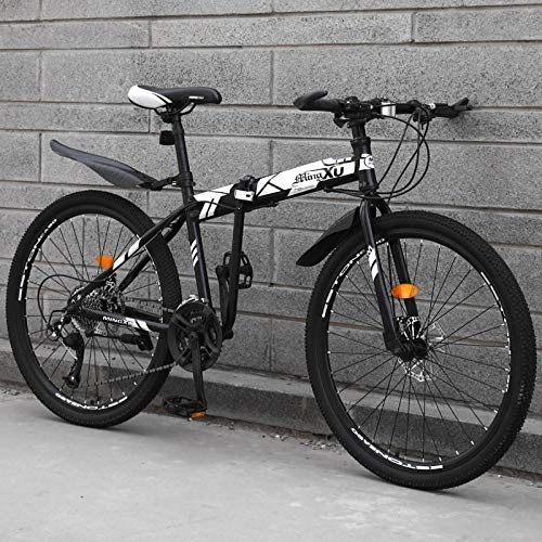 Folding Bike : PengYuCheng Folding mountain bike 24 speed sports car adult off-road vehicle road racing male and female students youth bicycle q19