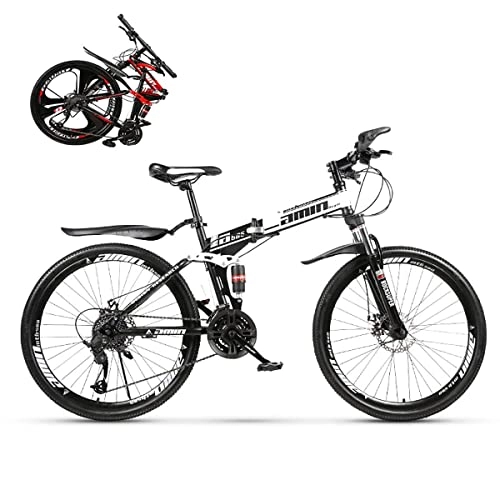 Folding Bike : Professional Racing Bike, Adult Folding Bike, Foldable Outroad Bicycles, Men Women Folding Mountain Bikes, for 24 * 26in 21 * 24 * 27 * 30 Speed Outdoor Bicycle ( Color : C , Size : 26in24Speed )