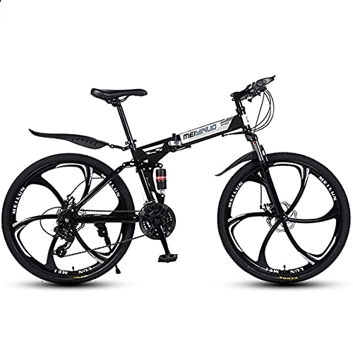 Folding Bike : Professional Racing Bike, Adult Folding Mountain Bicycle, Foldable Bike, Folding Outroad Bicycles, Streamline Frame Folded Within 15 Seconds, for 26in 21 * 24 * 27Speed Men Women Outdoor Bicycle