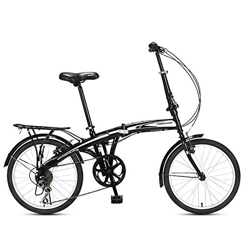 Folding Bike : QinnLiuu Bicycles, Mini Folding Bikes, Shock-Absorbing Ultra-Light And Portable Small Adults And Small Bicycles, 20 Inches, Adults, Students, 1