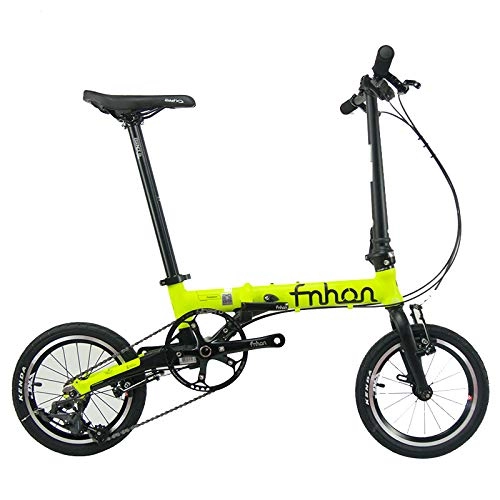 Folding Bike : QLHQWE Aluminum Folding Bike 16" Mini velo Bike V Brake Foldable 3 Speed Urban Commuter Bicycle