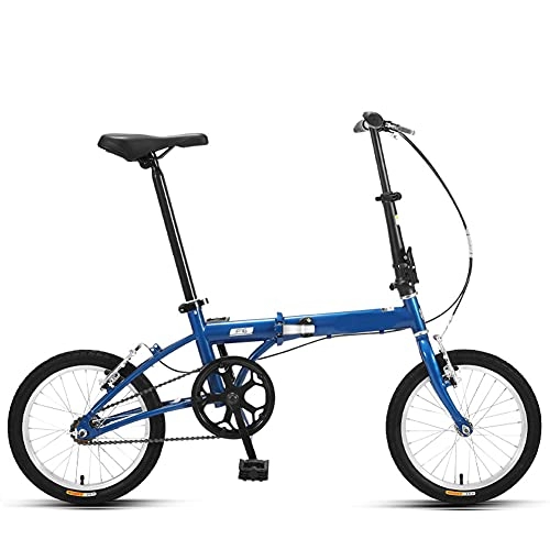 Folding Bike : ROYWY Folding Bicycles, Men's and women's folding bicycles are ultra-light and portable 16-Inch Mountain Bike High Carbon Steel Aluminium Alloy Outdoor Bicycle For Daily Use Trip Long Journey /