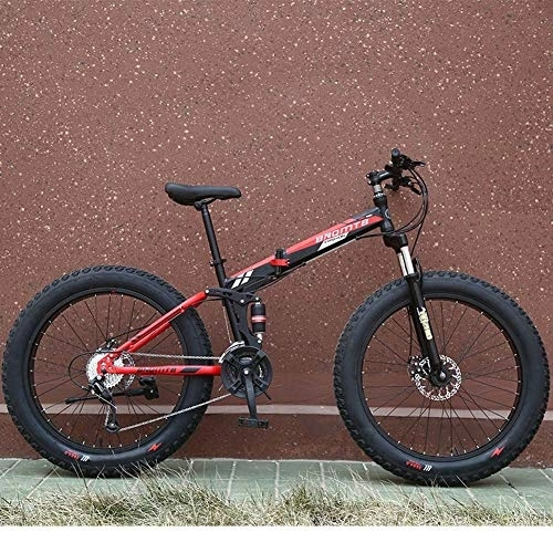 Folding Bike : RZiioo Folding Mountain Bike Bicycle Male and Female Students Shift Double Shock Absorber Adult Commuter Foldable Bike Dual Disc Brakes, A, 24 inch 24 speed