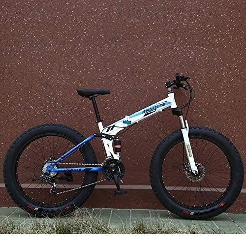 Folding Bike : RZiioo Folding Mountain Bike Bicycle Male and Female Students Shift Double Shock Absorber Adult Commuter Foldable Bike Dual Disc Brakes, B, 24 inch 7 speed