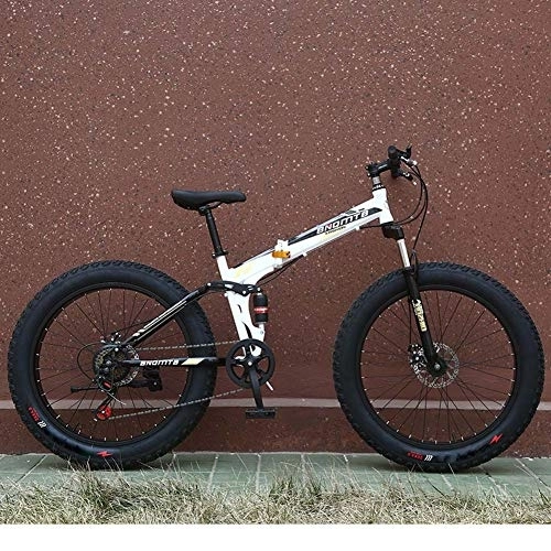 Folding Bike : RZiioo Folding Mountain Bike Bicycle Male and Female Students Shift Double Shock Absorber Adult Commuter Foldable Bike Dual Disc Brakes, C, 26 inch 21 speed