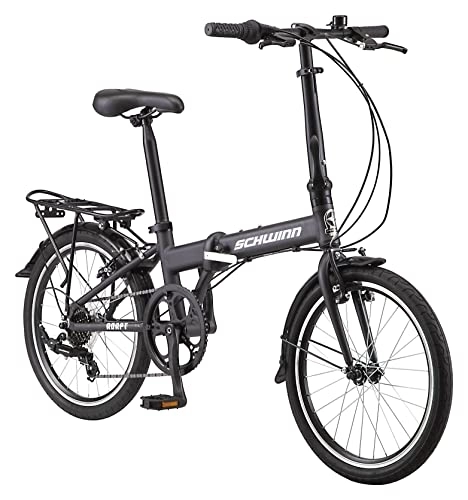 Folding Bike : Schwinn Adapt U Folding Bike, 20-Inch Wheels, 7-Speed, Steel Blue