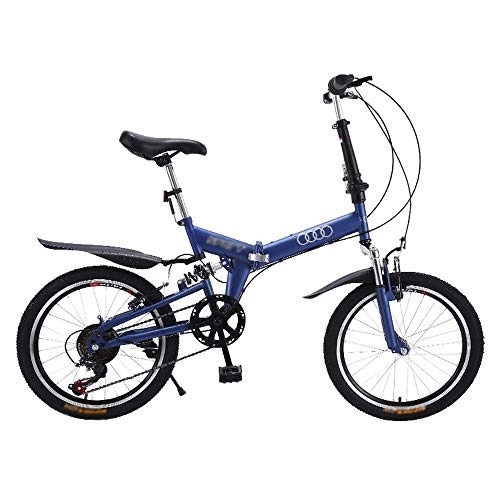 Folding Bike : Skyout 20 Inch Folding Bicycle for Adult Mountain Bike Portable Bicycle Shock-absorbing Male And Female Students Bicycle City Bicycle Road Bike