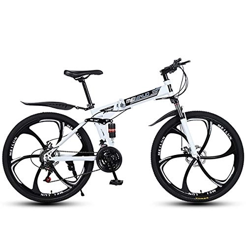 Folding Bike : STRTG Adult Folding Mountain Bicycle, Foldable Bike, Folding Outroad Bicycles, Streamline Frame Folded Within 15 Seconds, for 26in 21 * 24 * 27Speed Men Women Outdoor Bicycle