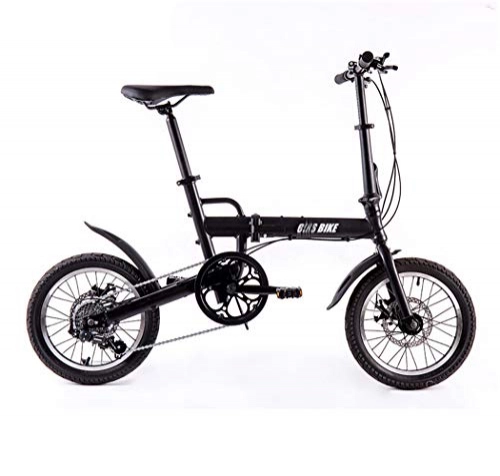 Folding Bike : Student Folding Bikes, 20 Inch Mini Portable Folding Bicycle, Lightweight Folding Sport Variable Speed Bicycle, Adult Commuter Car Bike, Shock Absorption Road Bike, Black