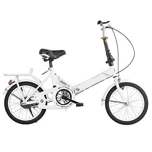 Folding Bike : SYCHONG Folding Bicycle 20 Inch Male And Female for Adults Ultralight Children Portable Small Road Bike, C