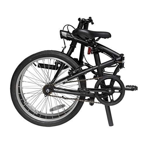 Folding Bike : szy Folding Bike Foldable Bike Folding Bicycle 20 Inch Folding Bike Men's And Women's Bicycles Light And Portable City Commuting To Work Folding Bike (Color : Black, Size : 20 inches)