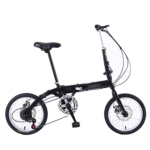 Folding Bike : TABKER Bike Folding Bicycle Adult Foldable Bike Brakes Portable Ultralight Cycling Single Speed Variable