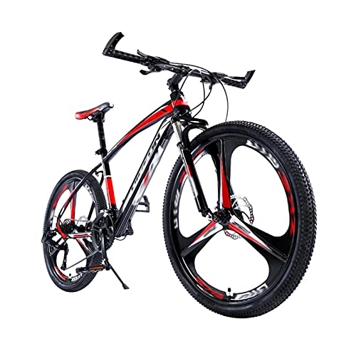 Folding Bike : Tbagem-Yjr Folding Bicycle 26 Inch Wheels Mountain Bike Fold Up Bikes 21 / 24 / 27 / 30 Variable Speed Bicycle Shockabsorption 3 Knife Wheels Suspension For Adult Red (Size : 24speed)