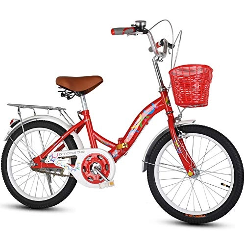 Folding Bike : TBAN 20 Inch, 22 Inch, 24 Inch, Children's Bicycle, City Bike, Commuter Car, Retro Bicycle, Red, 22