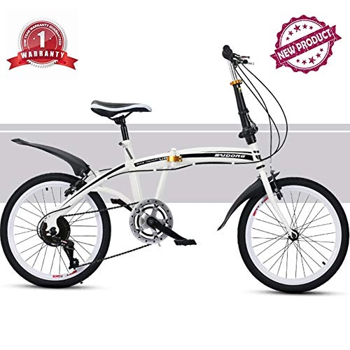 Folding Bike : TBAN 20 Inch, Folding Bicycle, Adult Speed Mountain Bike, Student Bicycle, High Carbon Steel Frame, Quality Assurance