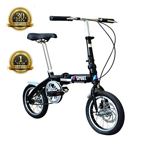 Folding Bike : TBAN Folding Bicycle, 14 Inch, Household Goods, Aluminum Alloy Portable Bicycle, Children's Student Bicycle, Sports Enthusiast Exclusive