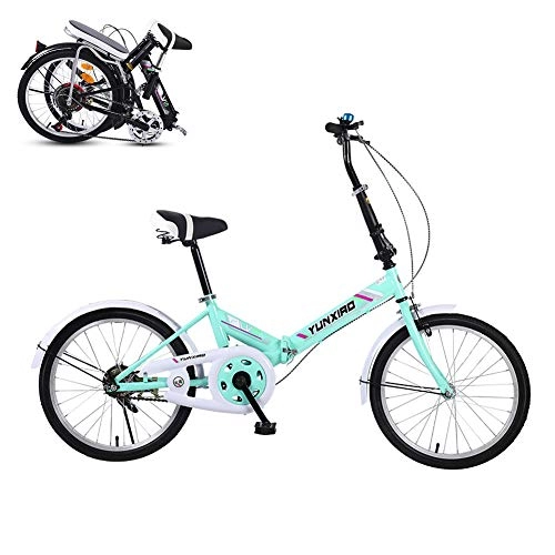 Folding Bike : TopBlng Aluminum Frame, Students Teens Bikes For City Riding, Single Speed, 16 Inches Adult Folding Bike, Portable Bike Bicycle With Basket Rear Rack Fenders-Special Price