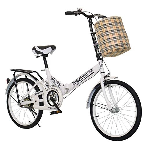 Folding Bike : TRGCJGH Bicycle Installation-free Folding Bicycle Adult 20-inch Ultra-light Portable Lady-style Small Bicycle Boy And Girl Student Car, A-20inches