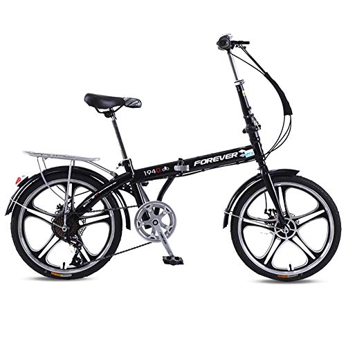 Folding Bike : TX Folding Variable Speed Small Bike Portable Lightweight for Adults Men Women Urban Travel Outdoor, 20 inches