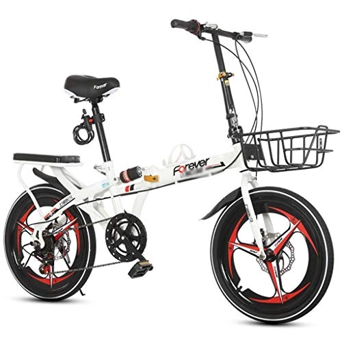Folding Bike : TYPO Bicycles Kids Folding Bike Outdoor Motorhome Student Speed ?Mountain Bike Outdoor Racing Buggy 16 Inch 20 Inch Shift Disc Brake Bicycle (Color: Red, Size: 20inches)