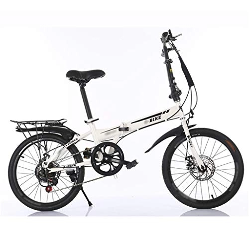 Folding Bike : TYXTYX 20in Mini Folding Bike, 7 Speed City Folding Compact Bike for Urban Commuter for Mens / Womens