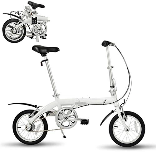 Folding Bike : TYXTYX Folding Bike, Lightweight Aluminum Frame; 3-Speed Gears; 14” Foldable Bicycle for Adults, Folding Bicycle Men or Women Urban Commuters