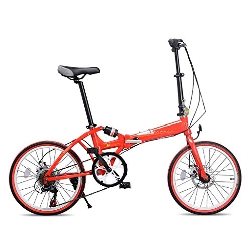 Folding Bike : TYXTYX Folding Bike, Lightweight Aluminum Frame, 6-Speed 20” Foldable Bicycle Urban Commuter for Adults Mens / Womens