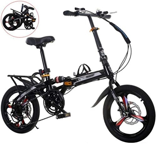 Folding Bike : TYXTYX Folding Bike, Lightweight high carbon steel Frame; 7-Speed Gears; 20” Foldable Bicycle for Adults City Mini Compact Bike Bicycle Urban Commuters