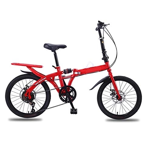 Folding Bike : TYXTYX Folding Mountain Bike 20in, High Carbon Steel Bicycle Full Suspension MTB Bikes, for Mens / Womens, Disc Brake