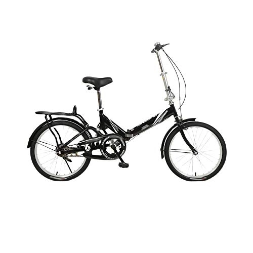 Folding Bike : Ultra-light And Small Bicycle, Easy To Fold Design, Suitable For Work, School, Outing, 16 Inches, Black