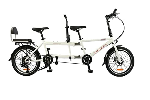 Folding Bike : Ultra Lightweight Carbon Portable Folding 20in Six Speed Tandem Bicycle NEW