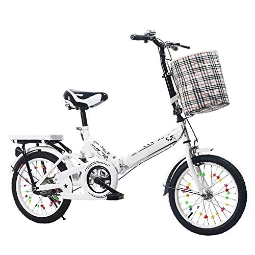 Folding Bike : Unisex Folding Bike, Easy To Install Lightweight Alloy Folding City Bike Great for City Riding And Commuting for Adults Men And Women Student, 20inches