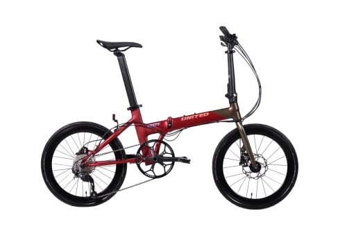 Folding Bike : UNITED BIKE | HASTE Q | 20" 3x9 Folding Bike ( Bronze red )