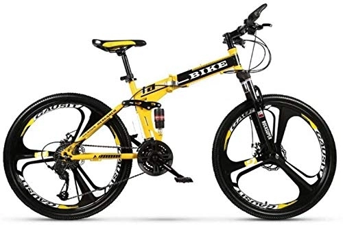 Folding Bike : UYSELA Men's Mountain Bike 24 / 26 Inches Foldable Bike Bicycle Mtb Bicycle Urban Track for Women Men Girls Boys, 21-Stage Shift, 26Inches / 24Stage Shift / 26Inches