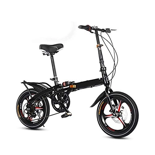 Folding Bike : WEHOLY Bicycle 20'' Folding Bike, Great for Urban Riding and Commuting, Featuring Low Step-Through Carbon steel Frame, Aluminum alloy wheel with Anti-Skid and Wear-Resistant Tire
