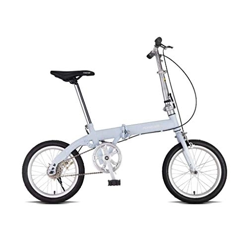 Folding Bike : WEHOLY Bicycle Travel Folding Bicycle Adult Young Men And Women Ultra Light Portable 16 Inch Small Bicycle